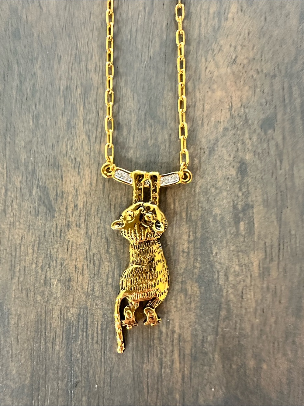 Gary Patterson Danbury Mint Necklace - “Hang in There Kitty Cat” Retired -Signed